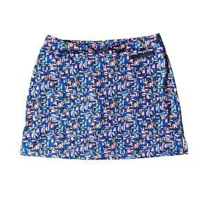 Be Inspired Tennis Pickle Ball Skirt Skort Shorts Women's M Blue Pink Graphic